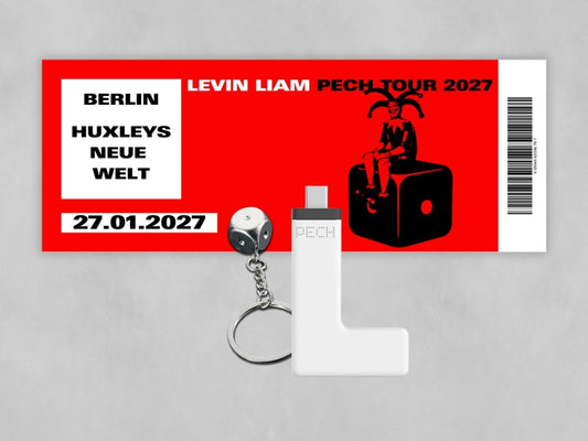 PECH TOUR TICKET - BERLIN, L-STICK, KEYCHAIN BUNDLE