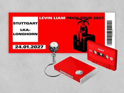 PECH TOUR TICKET - STUTTGART, CASSETTE, KEYCHAIN BUNDLE