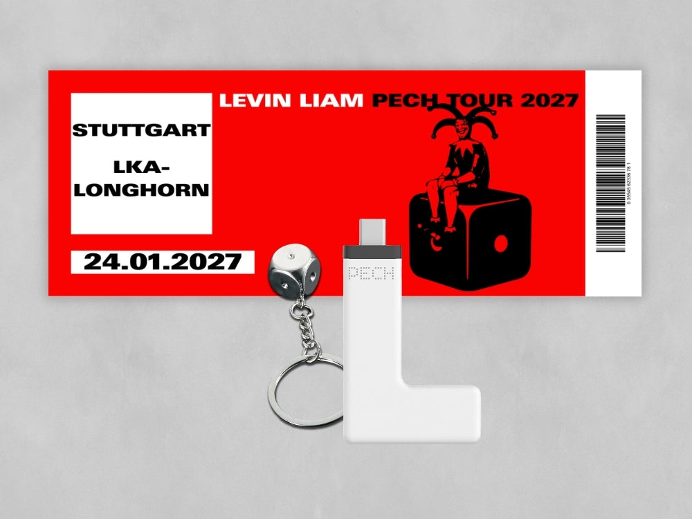 PECH TOUR TICKET - STUTTGART, L-STICK, KEYCHAIN BUNDLE